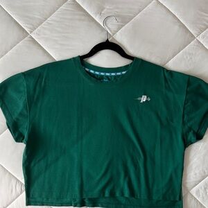 Prince Green Crop Top